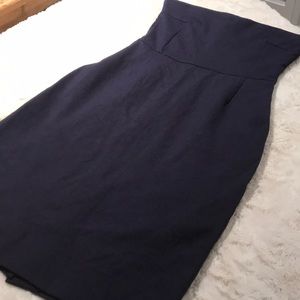 Gap blue strapless dress
